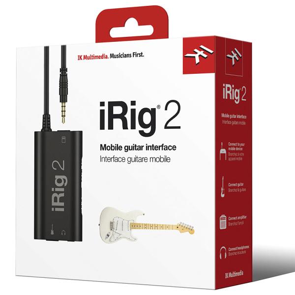 IK Multimedia iRig 2 Guitar Interface Adaptor for iPhone, iPod Touch & iPad (Ipirig2Plgin)  وصلة اي ريق2 لتسجيل صوت المكسر أو الأوكس على الجوال وممكن ايضاً استخدامها للبث المباشر على وسائل التواصل الأجتماعي 
